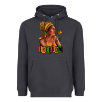 Smoke Juneteenth freedom afro woman Heavyweight Hoodie - RanaPortraitStore