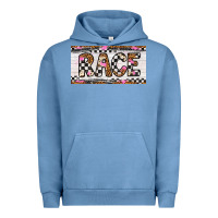 Pigment Pebble Blue race license plate Urban Hoodie - Artiststas