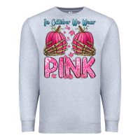 Heather Grey in october we wear pink Premium Sweatshirt - Zillion Design Studio