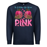 Navy in october we wear pink Premium Sweatshirt - Zillion Design Studio
