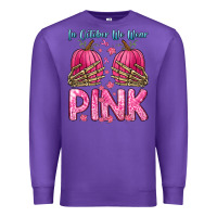 Purple in october we wear pink Premium Sweatshirt - Zillion Design Studio