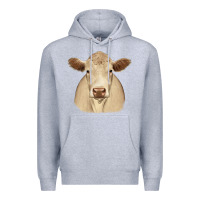 Heather Grey charolais Premium Hoodie - JahusDesignShop