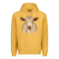 Mustard charolais Premium Hoodie - JahusDesignShop