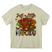 Mossy Just a Little Moody Heavy Core Tee - CowhideDigitalArt