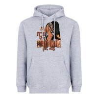 Heather Grey It's the melanin for me Heavyweight Hoodie - RanaPortraitStore