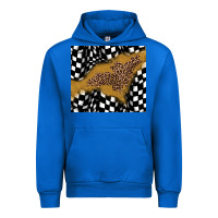 Cobalt racing glitter leopard Urban Hoodie - JahusDesignShop