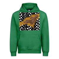Emerald racing glitter leopard Urban Hoodie - JahusDesignShop