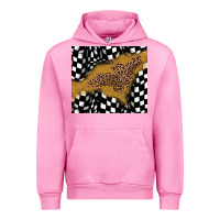 Fuchsia Pink racing glitter leopard Urban Hoodie - JahusDesignShop