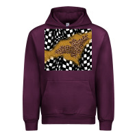 Mauve Wine racing glitter leopard Urban Hoodie - JahusDesignShop