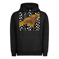 Pigment Black racing glitter leopard Urban Hoodie - JahusDesignShop