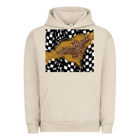 Pigment French Oak racing glitter leopard Urban Hoodie - JahusDesignShop