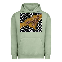 Pigment Oil Green racing glitter leopard Urban Hoodie - JahusDesignShop
