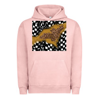 Pigment Salmon racing glitter leopard Urban Hoodie - JahusDesignShop