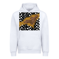 White racing glitter leopard Urban Hoodie - JahusDesignShop