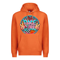 Carrot race girl with leopard and peace hand Premium Hoodie - AdoDesignShop