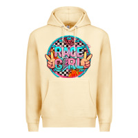 Pina Colada race girl with leopard and peace hand Premium Hoodie - AdoDesignShop