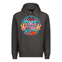Smoke race girl with leopard and peace hand Premium Hoodie - AdoDesignShop