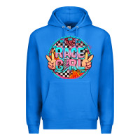 True Royal race girl with leopard and peace hand Premium Hoodie - AdoDesignShop
