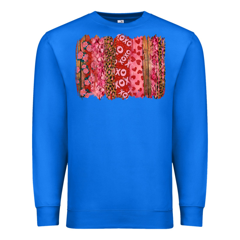 Valentine's Day Xoxo Brushstroke Premium Sweatshirt by RanaPortraitStore | Teevron