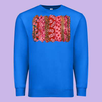 Valentine's Day Xoxo Brushstroke Premium Sweatshirt Designed By Ranaportraitstore