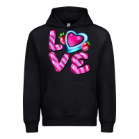 Black love with strawberry candy Urban Hoodie - AdoDesignShop