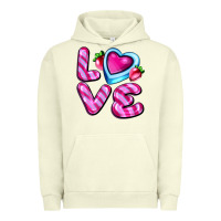 Pigment Pistachio love with strawberry candy Urban Hoodie - AdoDesignShop