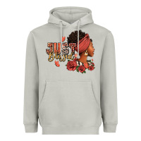 Moon Dust Just blessed afro woman with roses Heavyweight Hoodie - RanaPortraitStore
