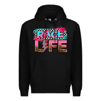 Black race life Premium Hoodie - AdoDesignShop