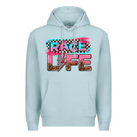 Blue Mist race life Premium Hoodie - AdoDesignShop