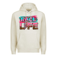 Oatmeal Heather race life Premium Hoodie - AdoDesignShop