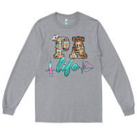 Heather Grey western nurse pa  life Long Sleeve Tee - BarkalooDesign