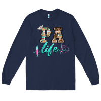 Navy western nurse pa  life Long Sleeve Tee - BarkalooDesign