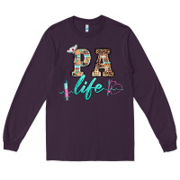 Plum western nurse pa  life Long Sleeve Tee - BarkalooDesign