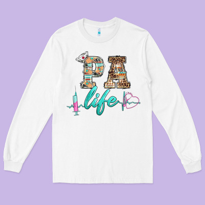 Western Nurse Pa  Life Long Sleeve Tee Designed By Barkaloodesign