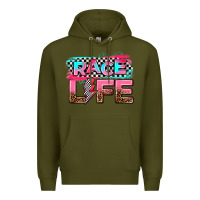 Army Green race life Premium Hoodie - AdoDesignShop