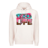 Pale Pink race life Premium Hoodie - AdoDesignShop
