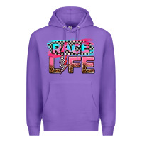 Purple race life Premium Hoodie - AdoDesignShop