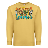 Antique Gold just a small town teacher Premium Sweatshirt - texasbilliewilder