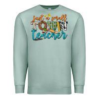 Seafoam just a small town teacher Premium Sweatshirt - texasbilliewilder