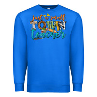 True Royal just a small town teacher Premium Sweatshirt - texasbilliewilder