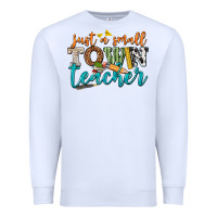 White just a small town teacher Premium Sweatshirt - texasbilliewilder