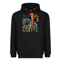 Black Just a girl who loves coffee Heavyweight Hoodie - RanaPortraitStore
