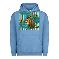 Pigment Pebble Blue pumpkin Urban Hoodie - JahusDesignShop