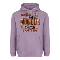 Lavender Made with melanin always poppin' Heavyweight Hoodie - RanaPortraitStore