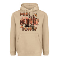Mushroom Made with melanin always poppin' Heavyweight Hoodie - RanaPortraitStore