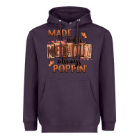 Plum Made with melanin always poppin' Heavyweight Hoodie - RanaPortraitStore