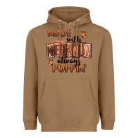 Toasted Coconut Made with melanin always poppin' Heavyweight Hoodie - RanaPortraitStore