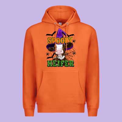 Spooky Heifer Halloween Premium Hoodie Designed By Artiststas