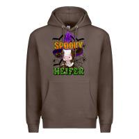 Coffee Spooky heifer halloween Premium Hoodie - Artiststas