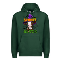 Sports Green Spooky heifer halloween Premium Hoodie - Artiststas